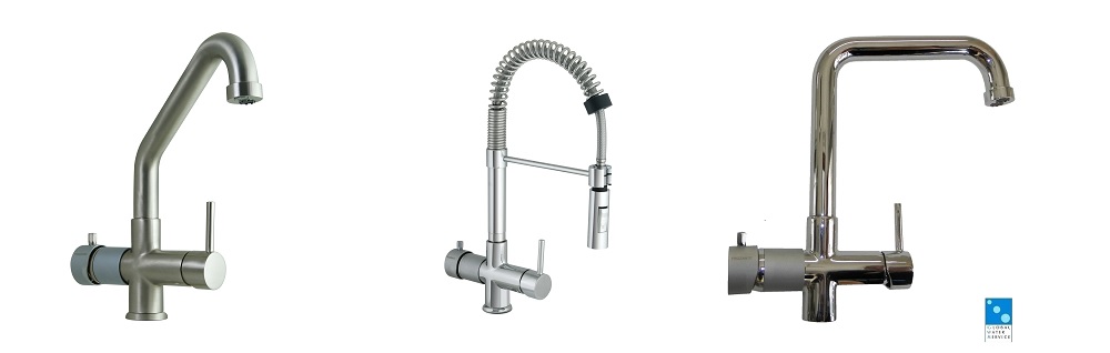 Five way mixer taps